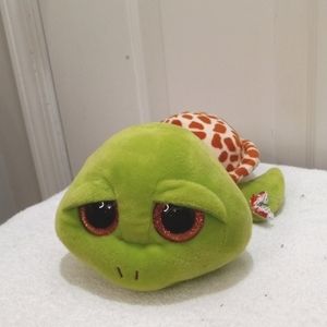 Zippy The Sea Turtle TY  boos Orange Sparkle Eyes